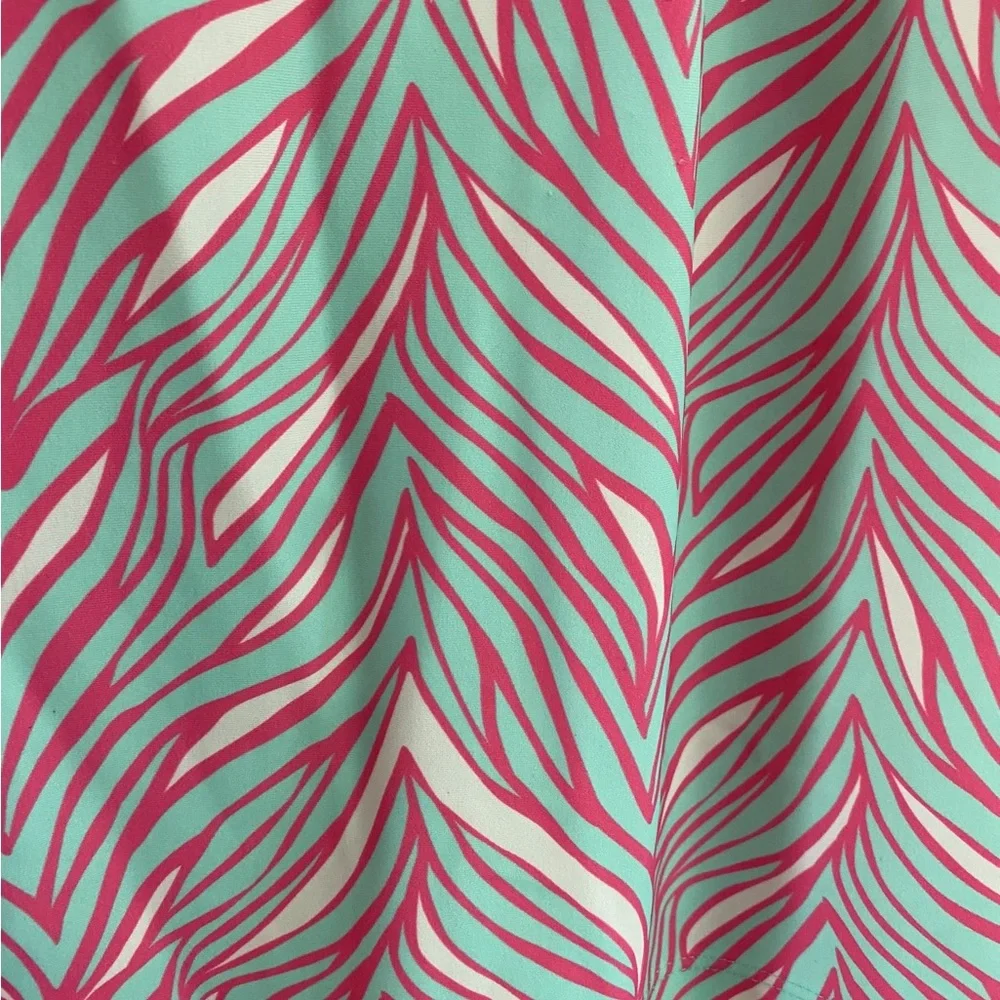 Lilly Pulitzer sleeveless pink and teal dress size medium - Picture 6 of 7